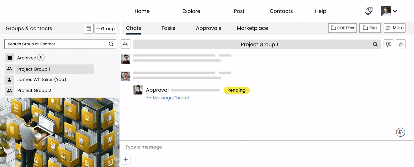 Project conversations lose context over time.